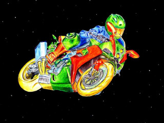 A világűrbe szakadt motoros